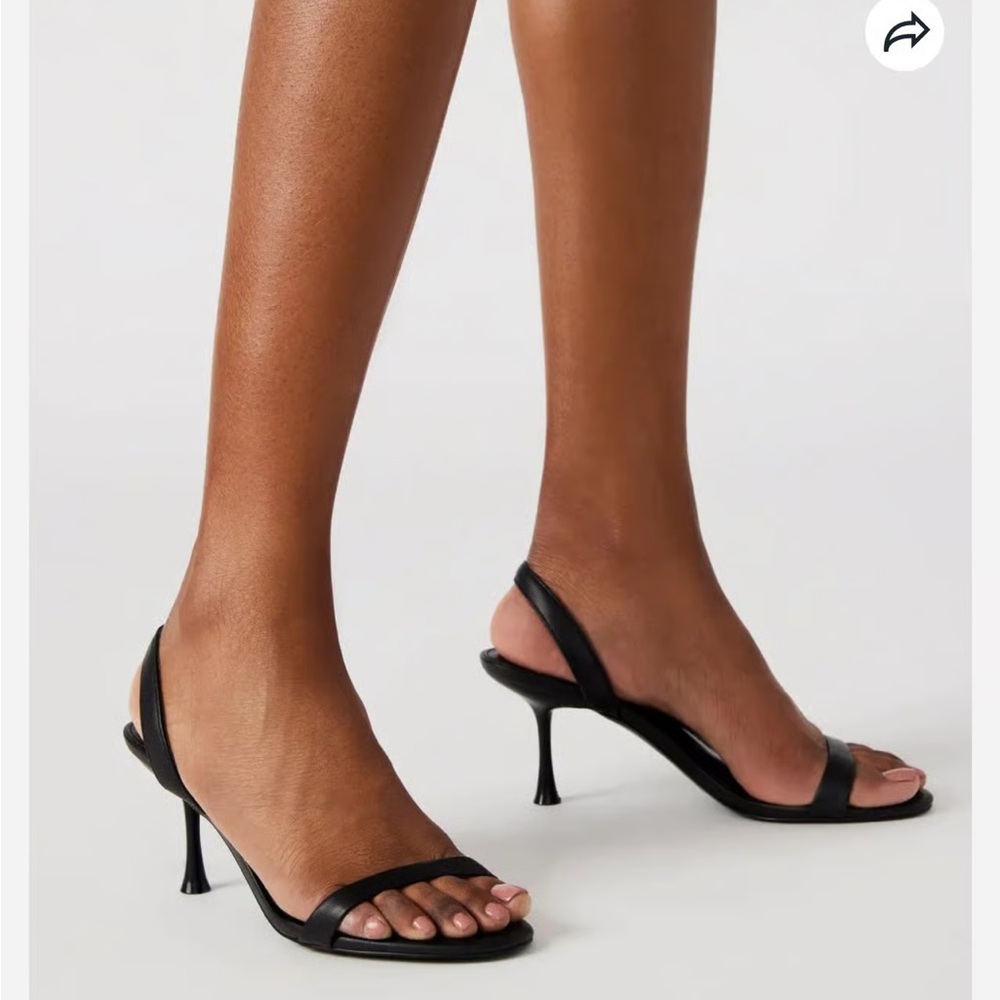 Steve Madden Black Strappy Heels